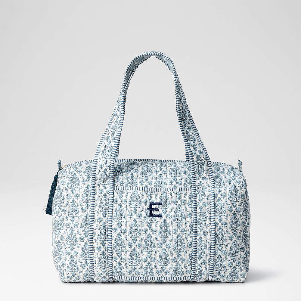 Block Print Quilted Weekender | Mark and Graham