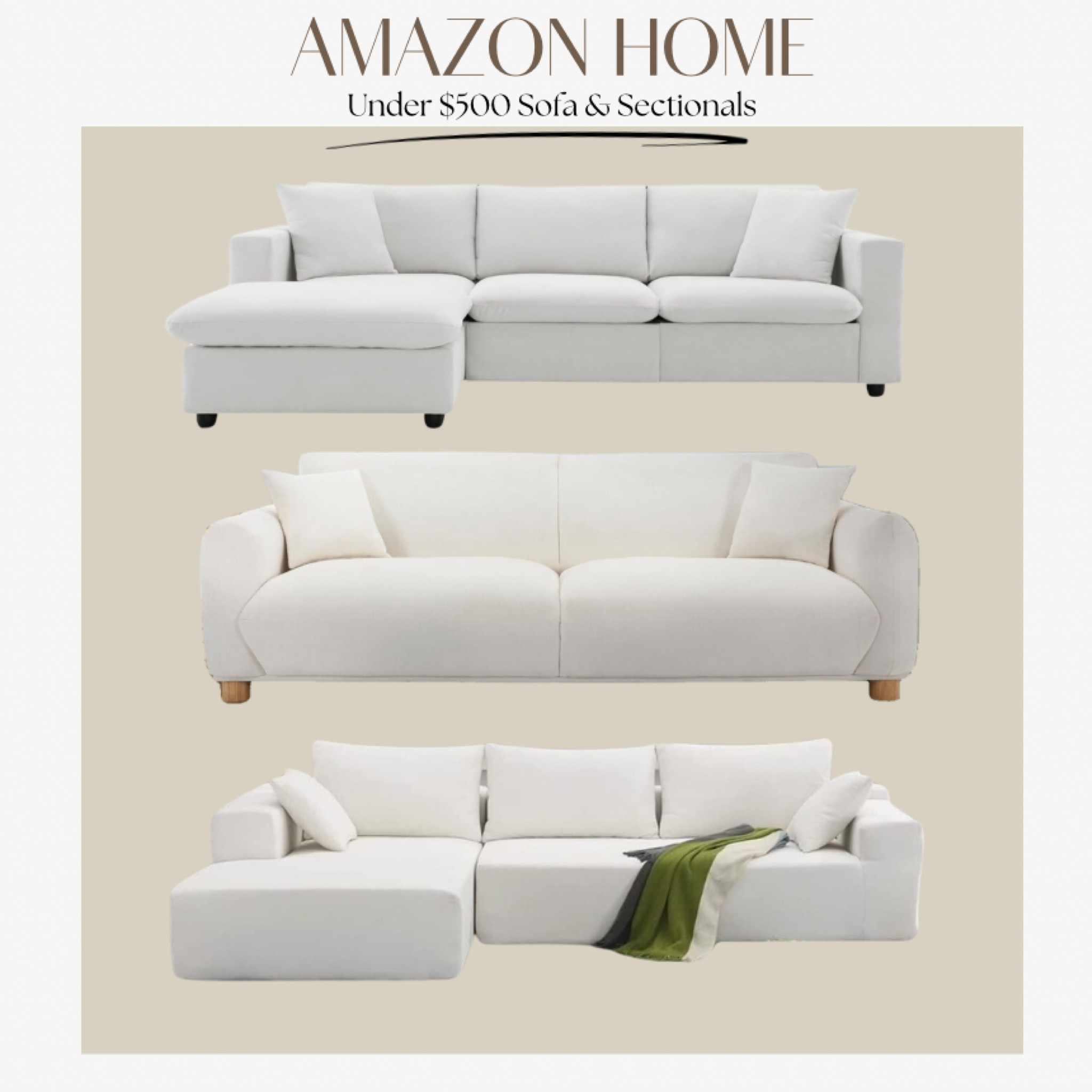 Stylish & Affordable Sofa & Sectionals 🫶🏽🤩




#LTKHome #LTKSaleAlert #LTKStyleTip