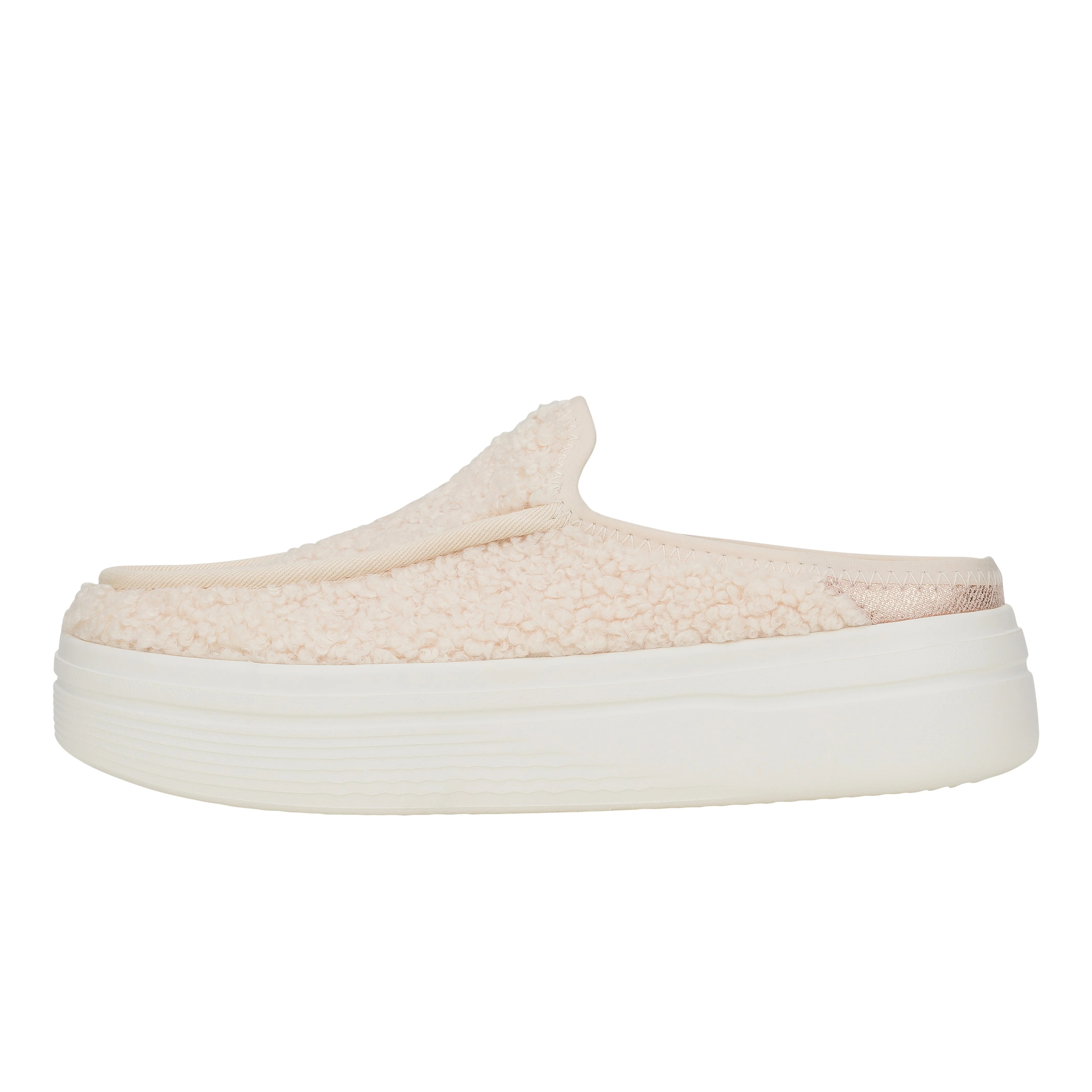 HEYDUDE | Women's Mules | Austin Lift Cozy - Blush | Size 7 | HEYDUDE