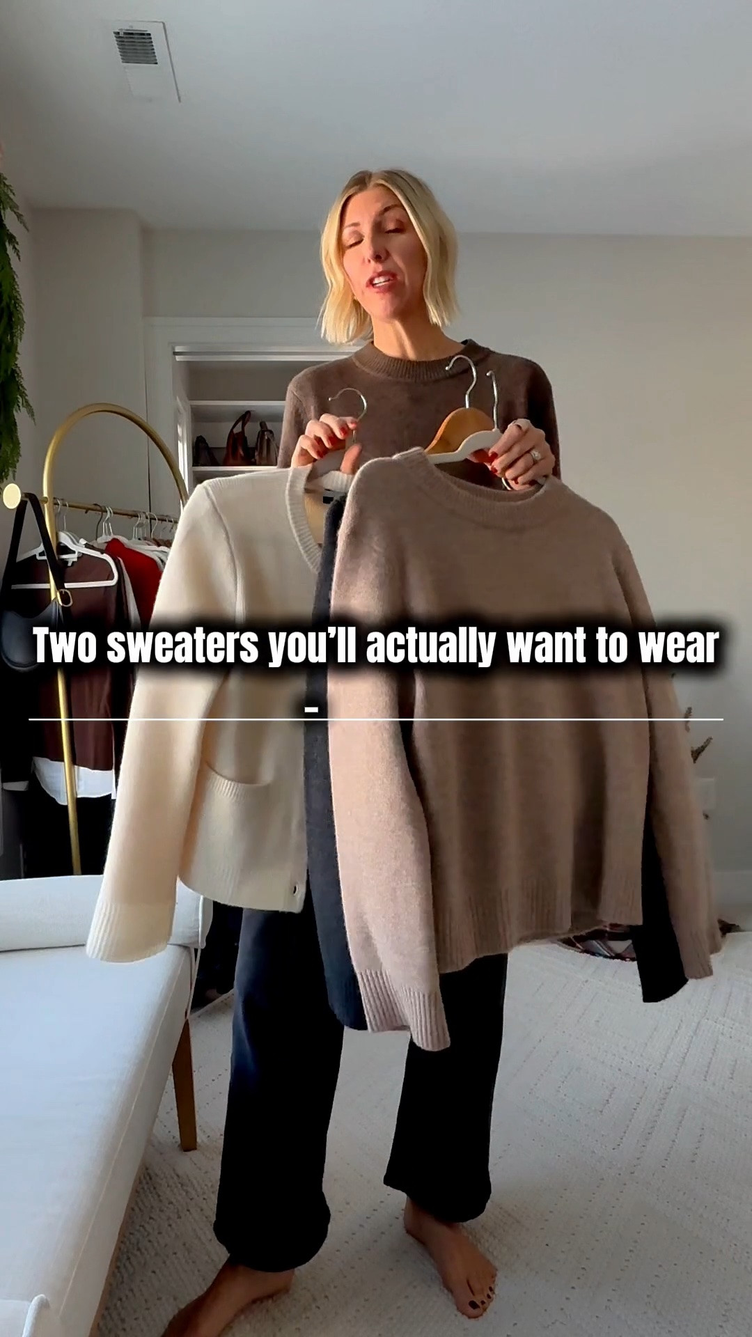 These are the most worn sweaters in my closet! They’re cashmere, super soft and easy to layer. 

These are what I’d buy again if I were re-building my wardrobe from scratch. 

They fit true to size.

#LTKOver40 #LTKSeasonal #LTKootd