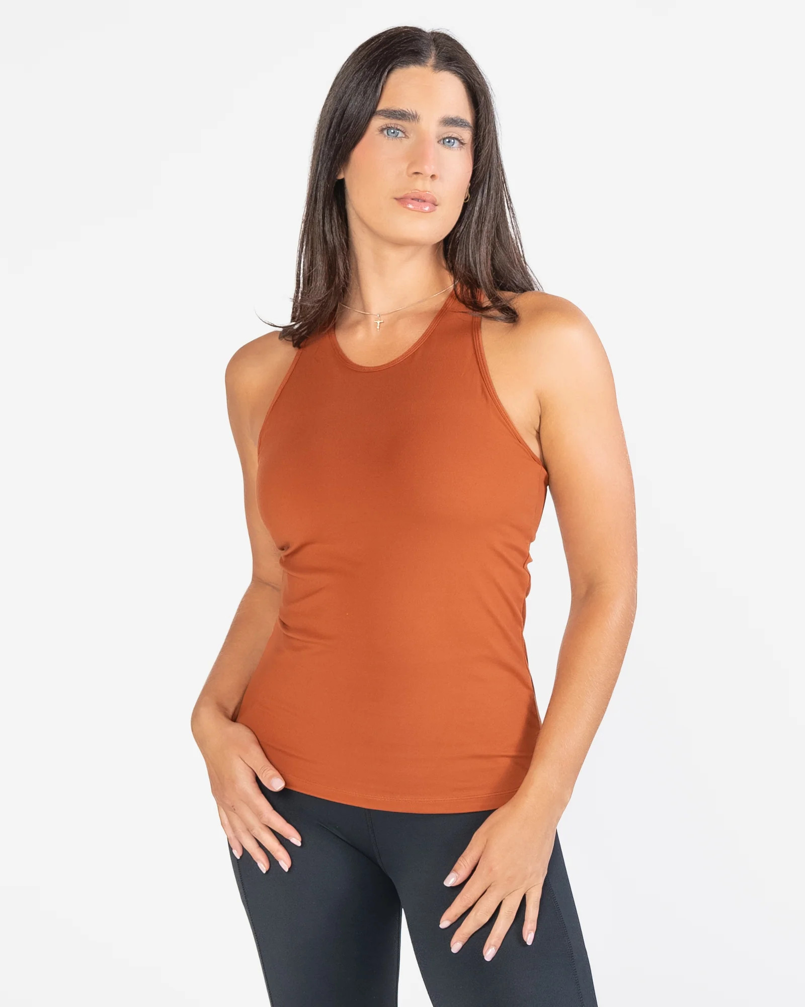 Vinyasa Full Length Top - Copper | Senita Athletics