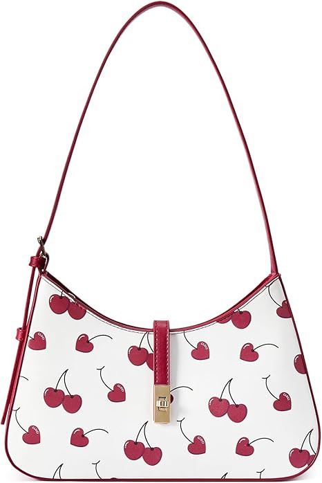 CLUCI Shoulder Bag for Women, Cherry Purses for Women, Cherries Handbag Hobo Bags Vegan Leather C... | Amazon (US)