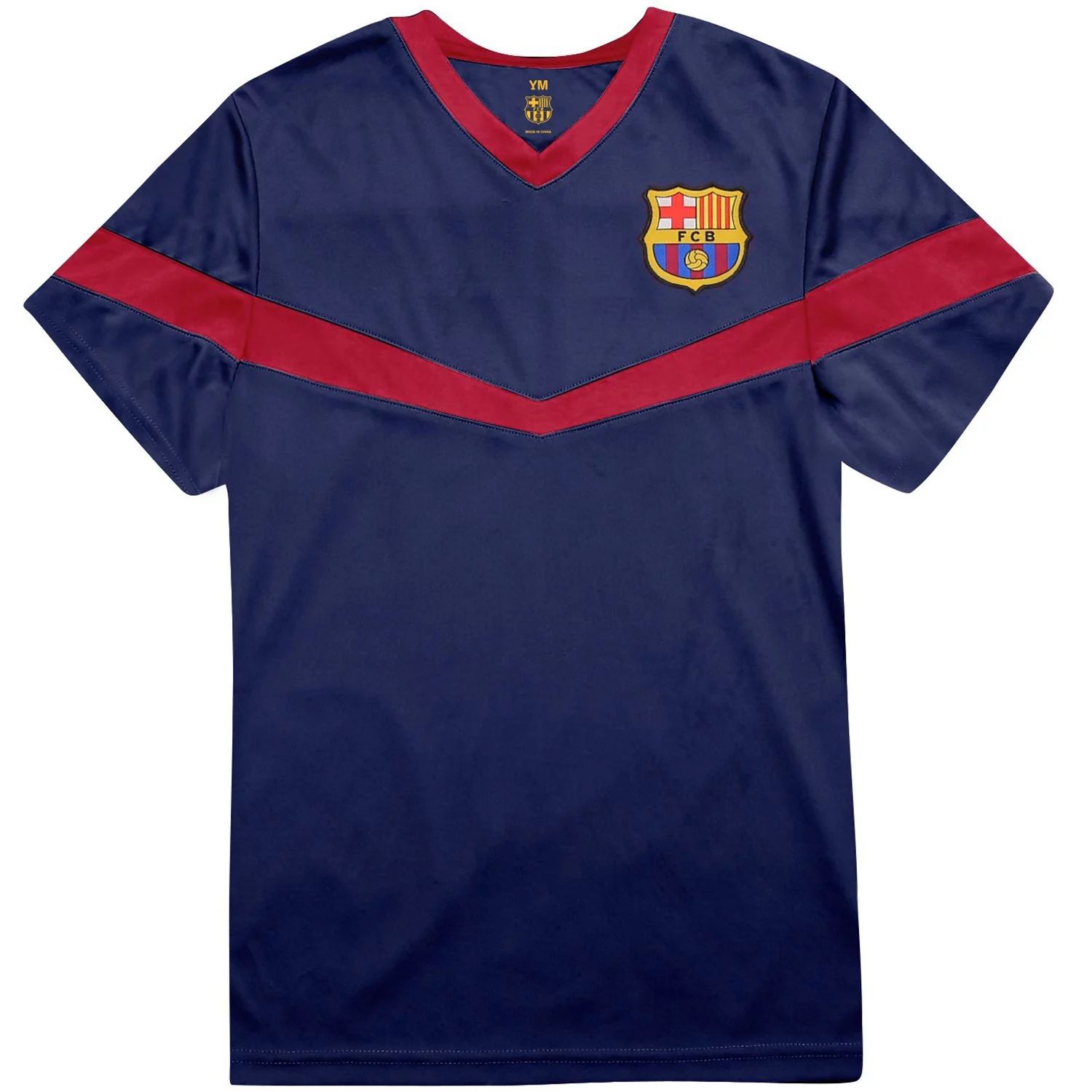 Icon Sports Boys Youth FC Barcelona UEFA Champions Soccer League Color Logo Short Sleeve Jersey I... | Walmart (US)