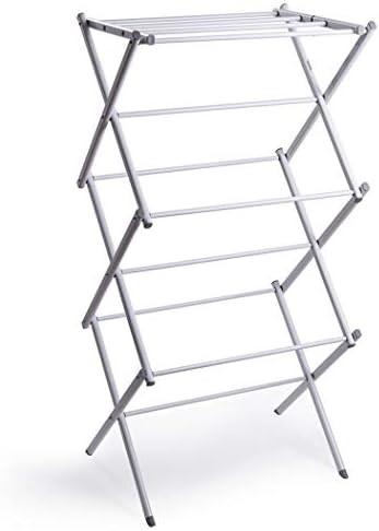 BINO 3-Tier Collapsing Foldable Laundry Drying Rack, White | Amazon (US)