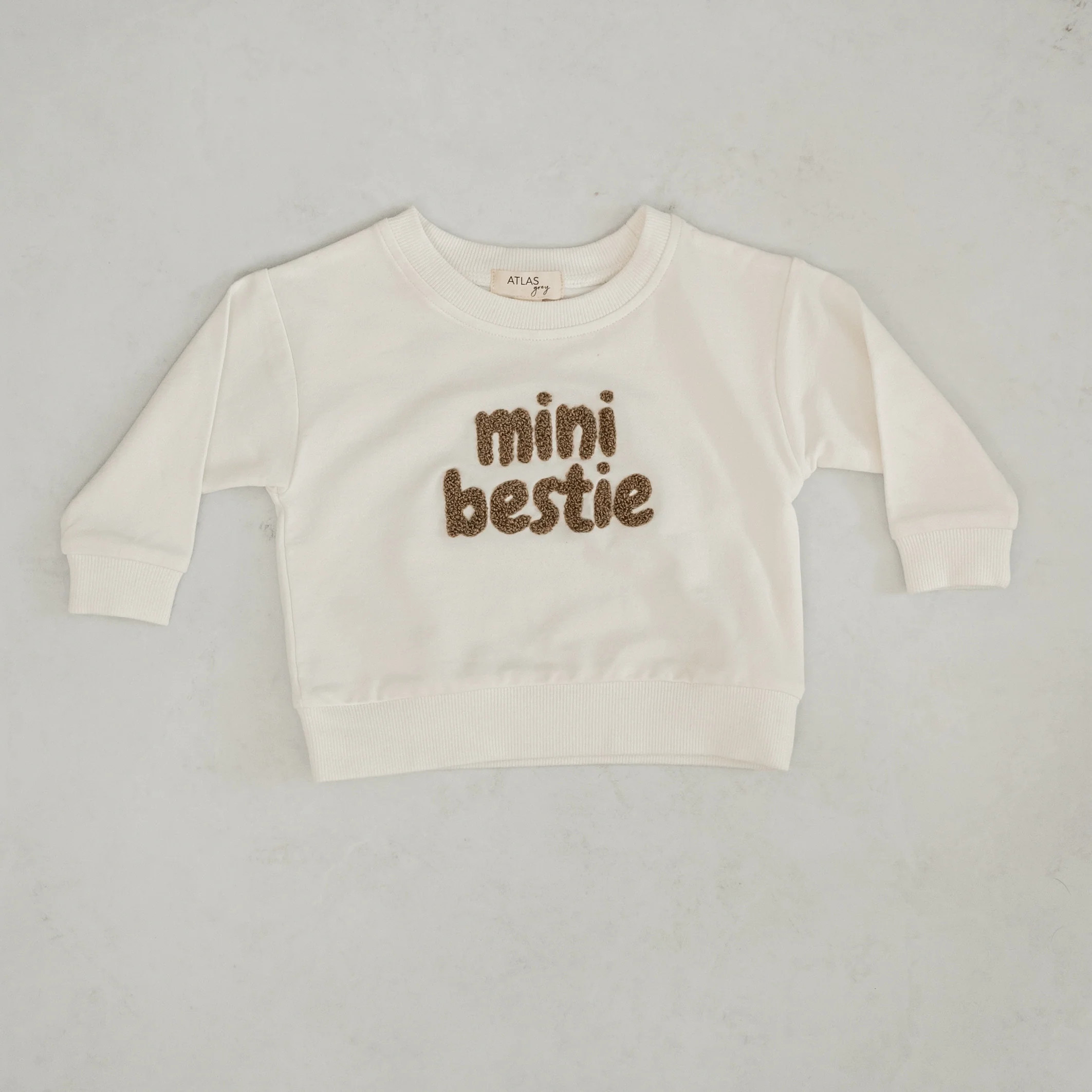 Mini Bestie Crewneck | Atlas Grey