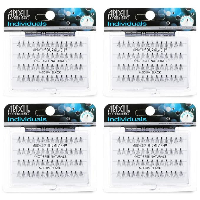 Ardell False Eye Lashes Individuals Medium Black 4 Pack | Amazon (US)