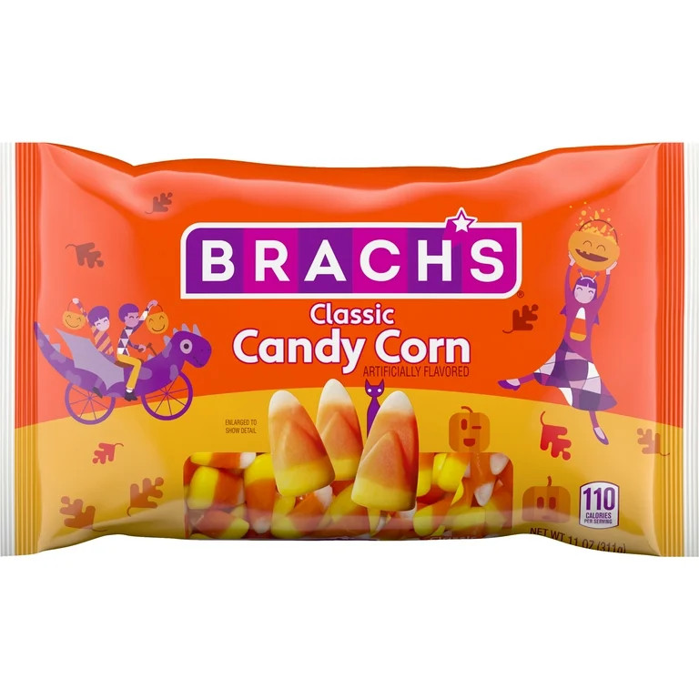 Brach's Classic Candy Corn, Halloween Mellowcreme Candy, 11 Ounces, Laydown Bag, Contains Soy | Walmart (US)