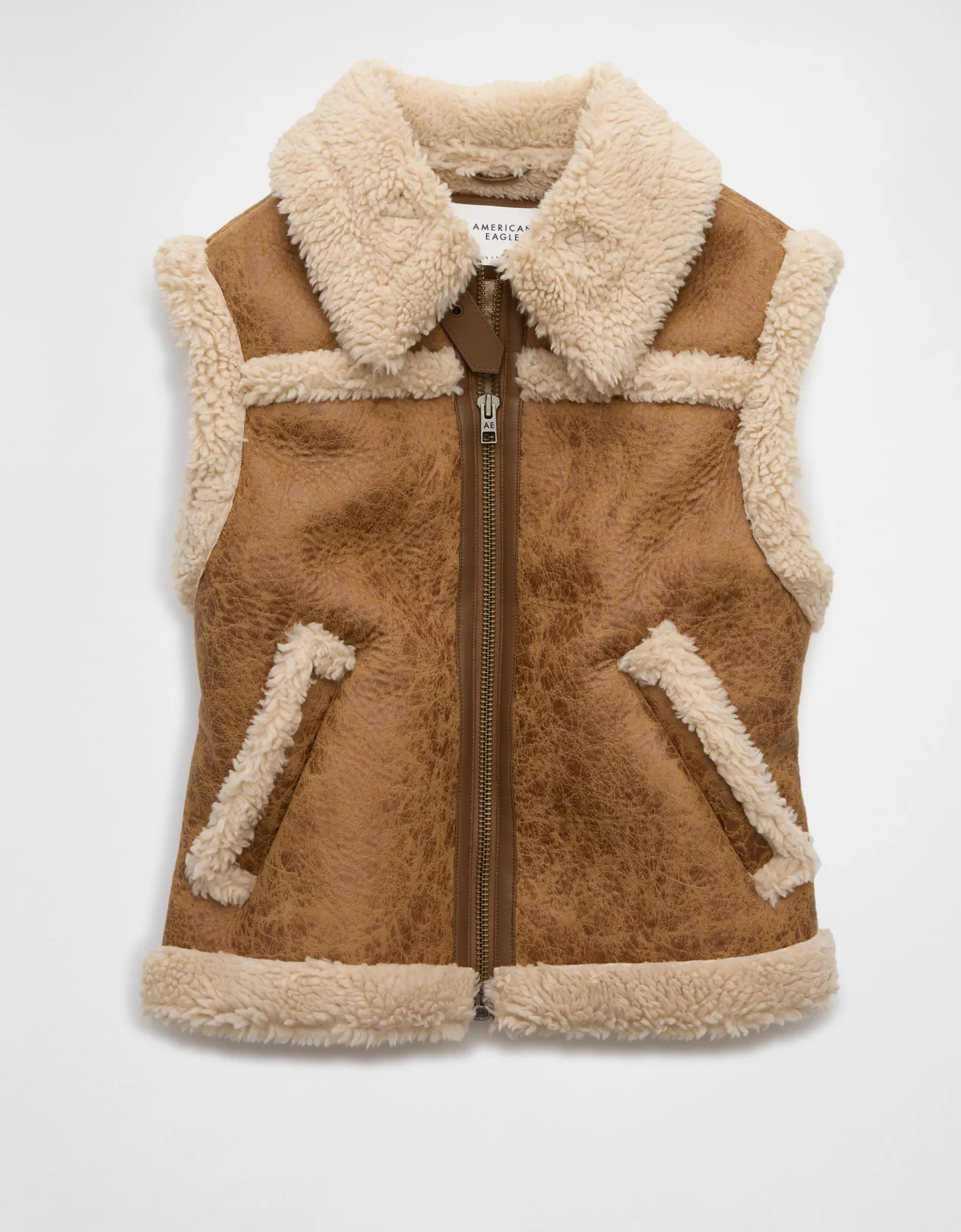 AE Shearling Vest | American Eagle Outfitters (US & CA)