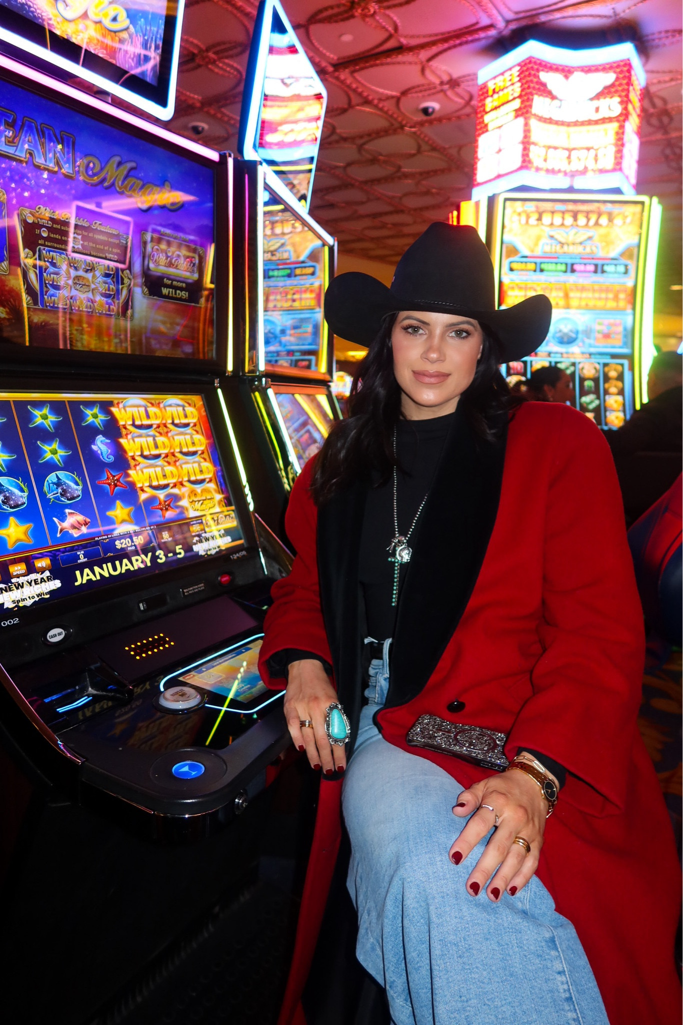 Rodeo Outfit Inspo; red trench coat, denim jeans; red boots
Red trench is a thrift find but linked similar coats; bodysuit and boots are TTS

#LTKsalealert #LTKSeasonal #LTKstyletip