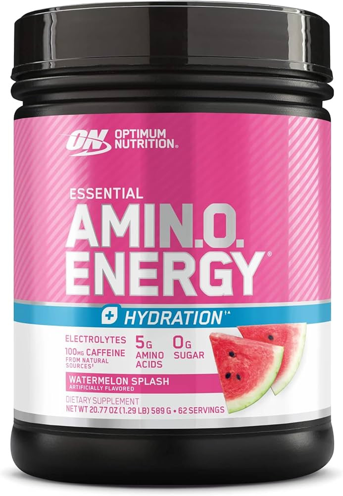 Optimum Nutrition Amino Energy + Hydration, Watermelon Splash, 62 Servings | Amazon (US)