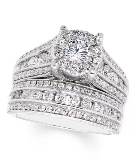 

Diamond Halo Bridal Set (2 ct. t.w.) in 14k White Gold SIZE: 7
CYBER MONDAY SPECIAL $2,817.25
(Regularly $11,615.90)

#LTKCyberweek #LTKwedding #LTKGiftGuide