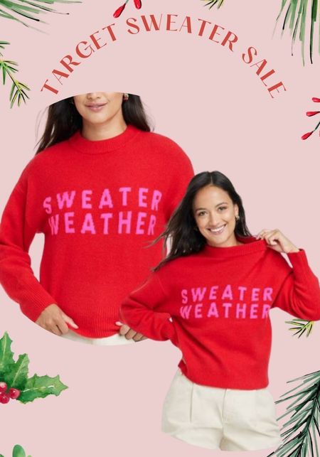 Target sweater sale - only $20. Perfect for casual l holiday themed events✨❄️

#LTKSeasonal #LTKHoliday #LTKsalealert