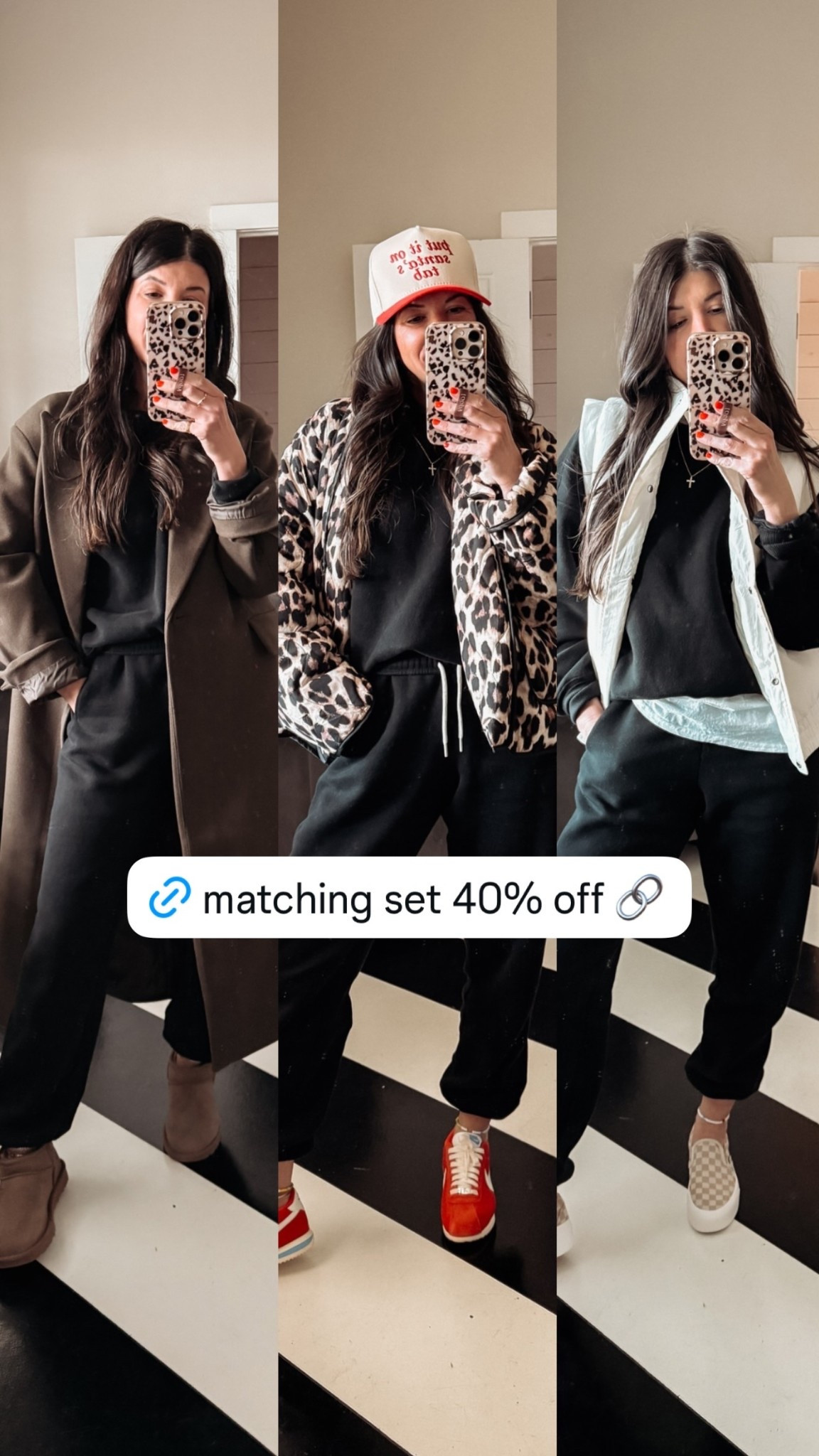 Sweatsuit matching set is 40% off! Wearing xs! 

#LTKootd #LTKSeasonal #LTKHoliday

#LTKgrwm #LTKootd #LTKmomlife