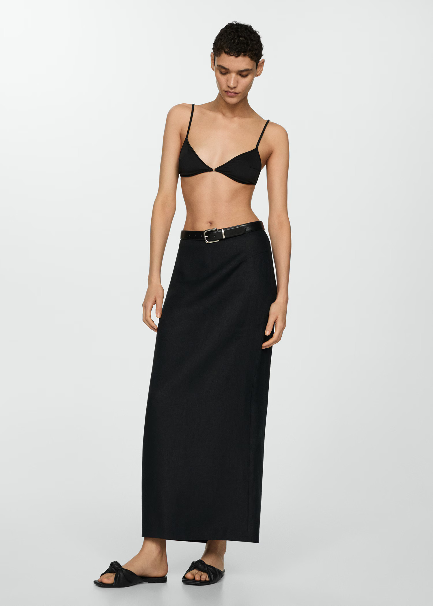 Knoten-Sandale mit quadratischer Spitze | MANGO (DE)