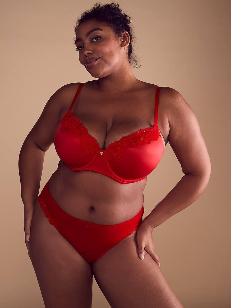 Lace Trim Lightly Lined Demi Bra | Victoria's Secret (US / CA )