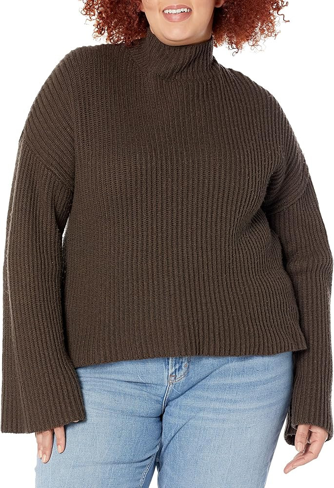 Sweet Baby Jamie Rent The Runway Pre-Loved Brown Oversized Bell Sleeve Sweater | Amazon (US)
