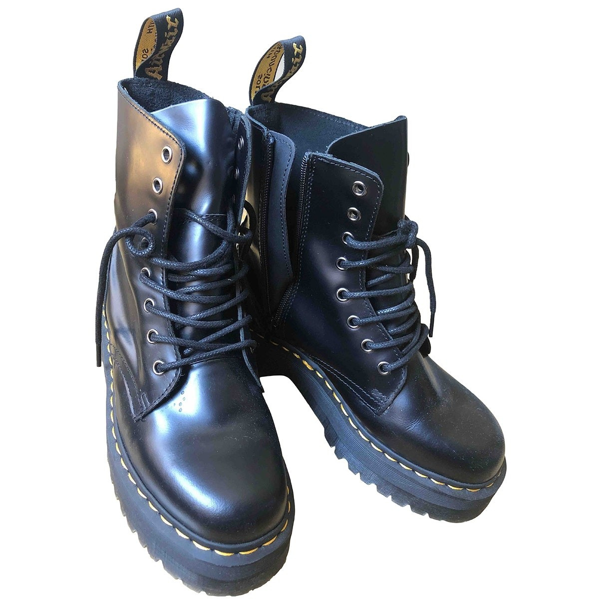 Dr. Martens Jadon Black Leather Ankle boots for Women 39 EU | Vestiaire Collective (Global)