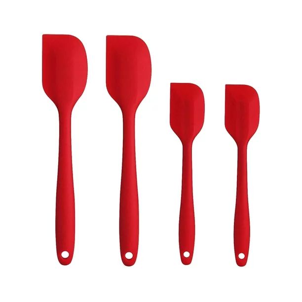 600ºF High Heat-Resistant Silicone Spatula Set, Seamless Design Non-Stick Rubber with Cooking/Ba... | Walmart (US)