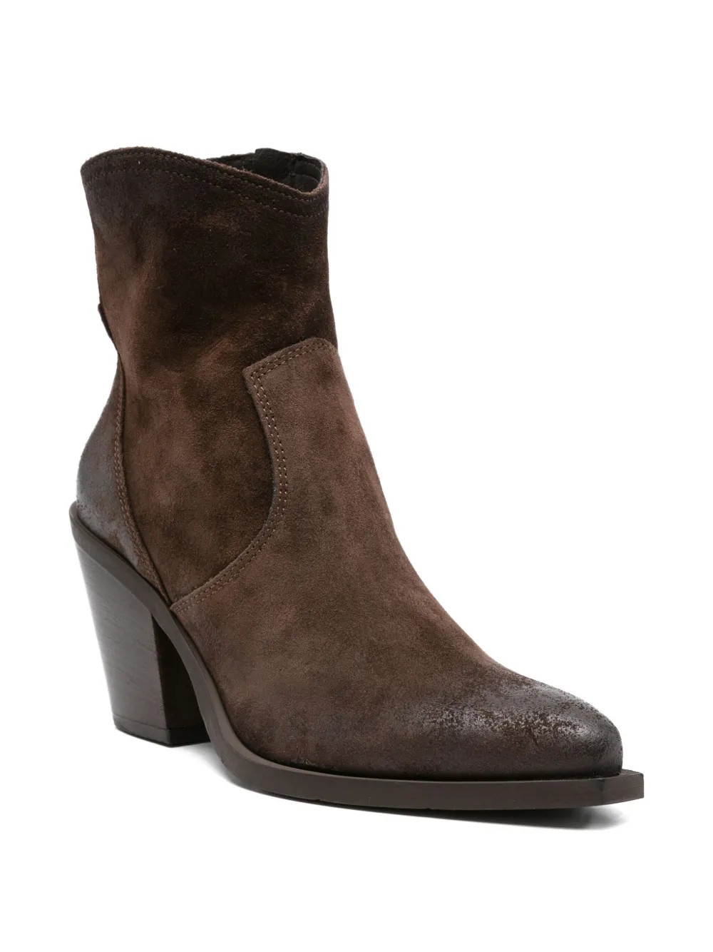 Metisse 85mm Texan pointed-toe block-heel Boots | Brown | FARFETCH RO | Farfetch Global