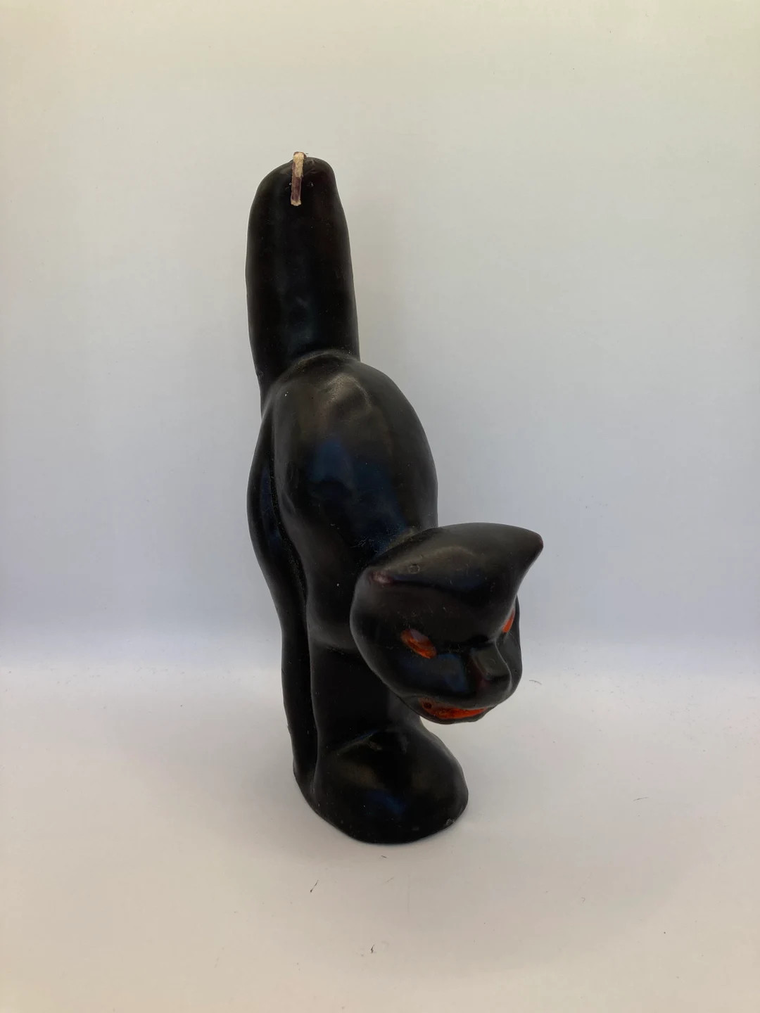 Halloween Black Cat Candle by Emkay 7 1/2 Inches Vintage 1950s S2 - Etsy | Etsy (US)