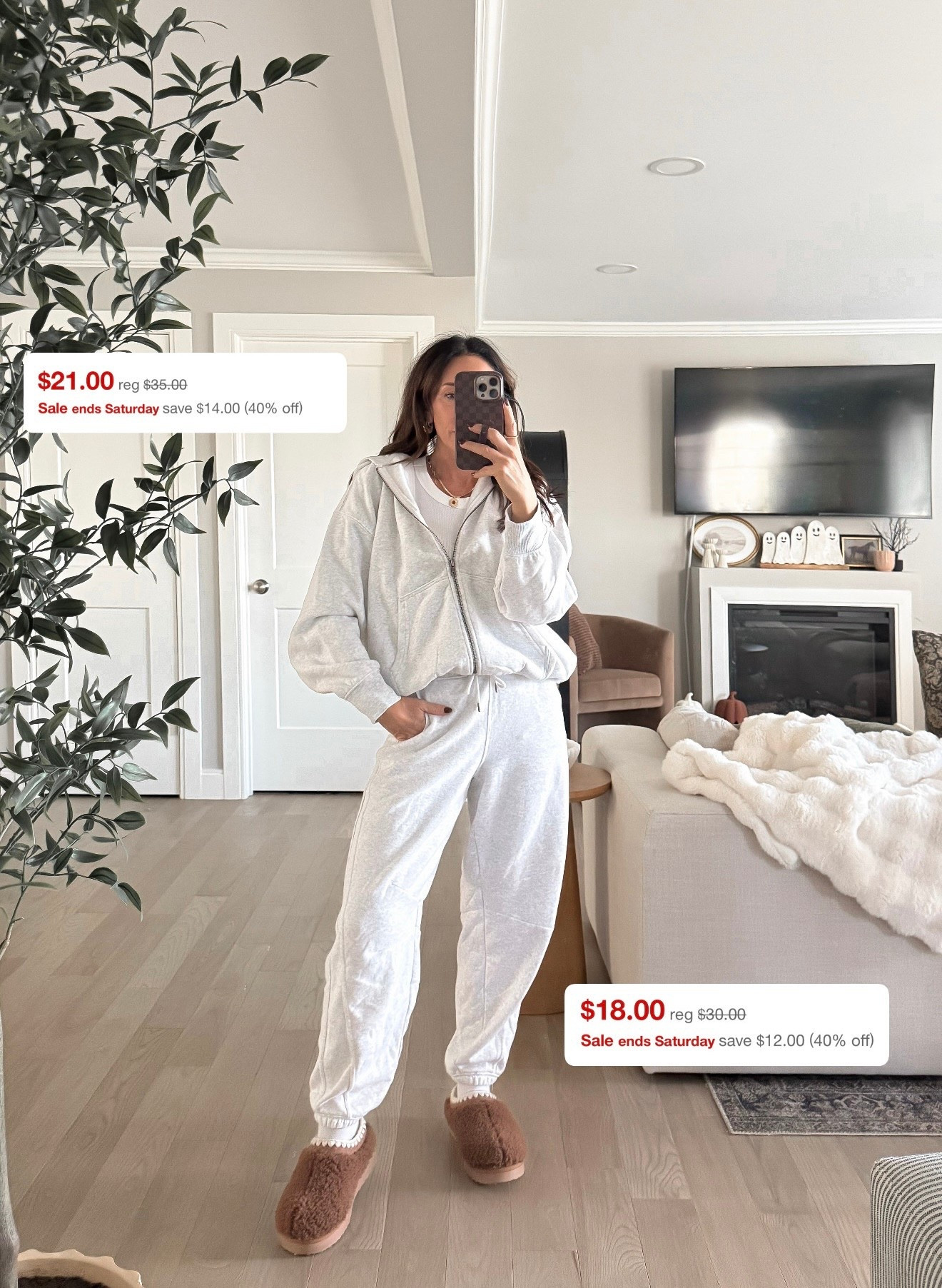 40% off my favorite sweats! They are so comfy. I wear small in both

#LTKSaleAlert #LTKHoliday #LTKStyleTip