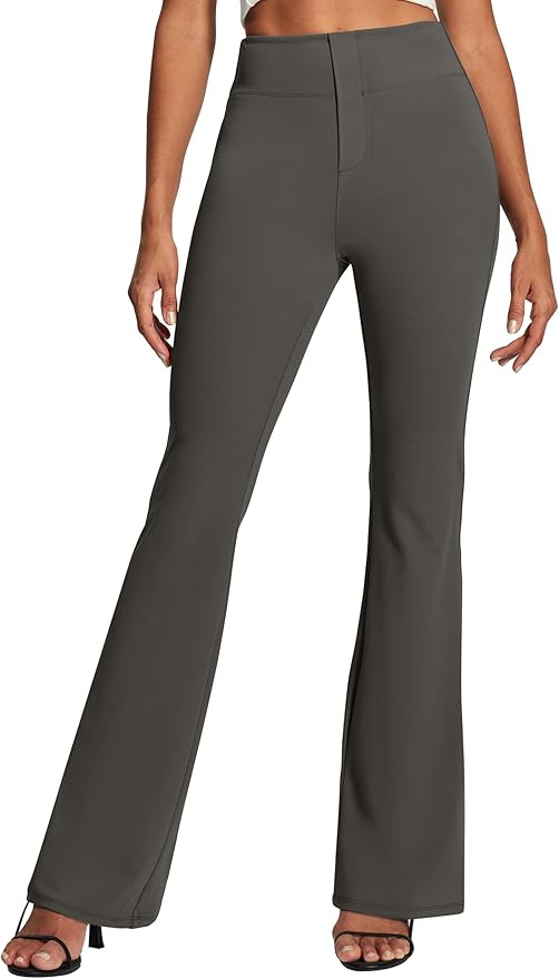 IUGA Womens Dress Pants Stretchy Work Pants Women Business Casual Bootcut Slacks High Waisted Pul... | Amazon (US)