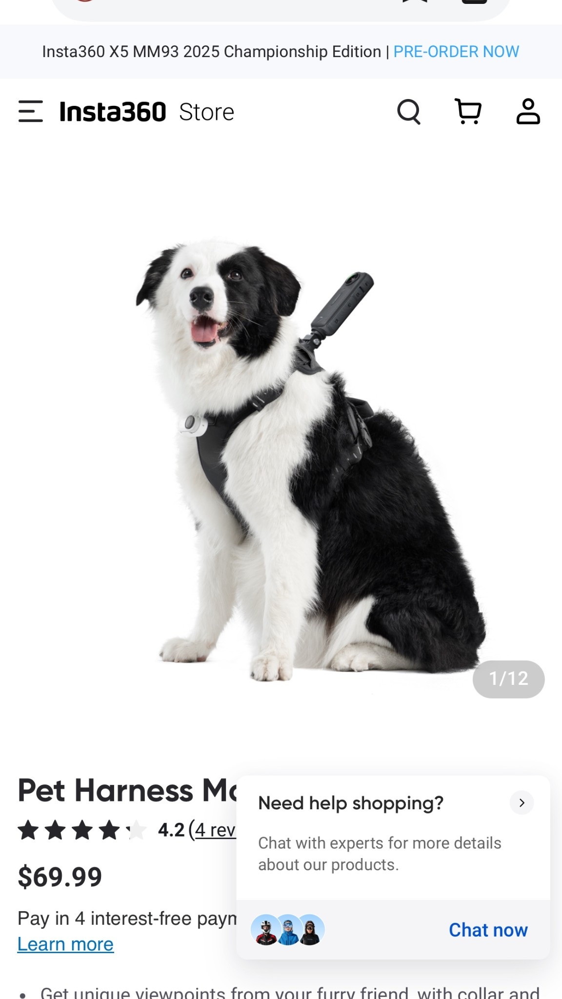 Insta360 Dog Harness 

#LTKFindsUnder100 #LTKCyberWeek #LTKGiftGuide