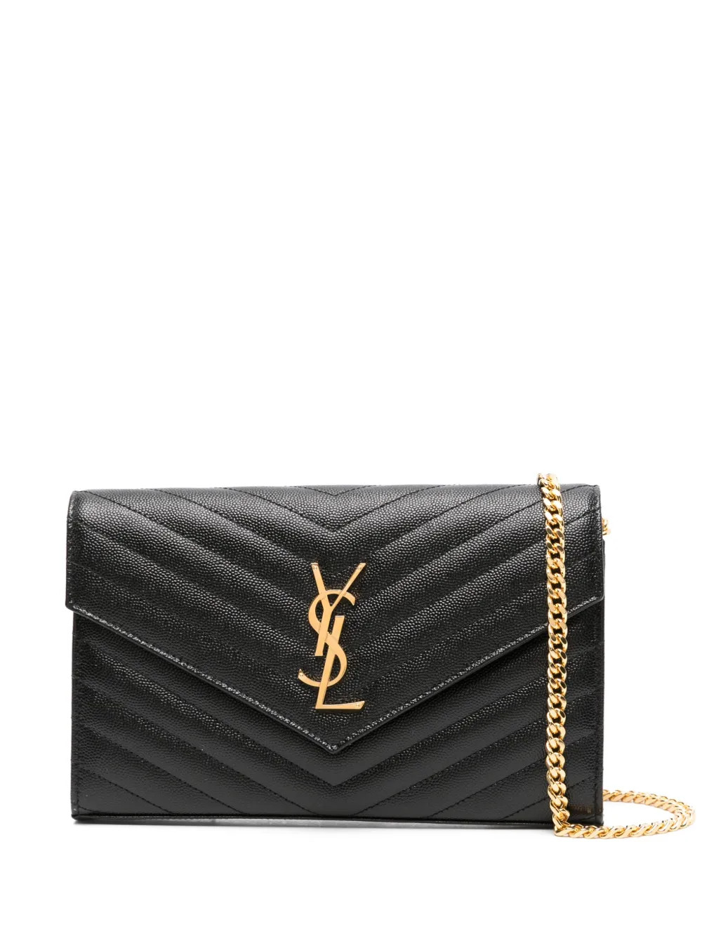 New SeasonSaint LaurentCassandre logo-plaque clutch bag | Farfetch Global