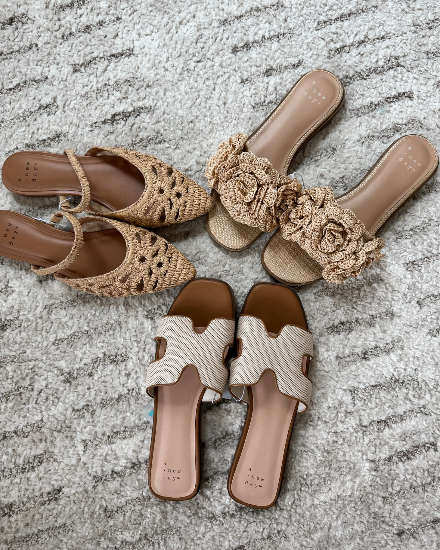 Neutral summer sandals from Target 👡 obsessed with these! The textures and colors are perfection. 

#LTKFindsUnder50 #LTKShoeCrush #LTKSeasonal