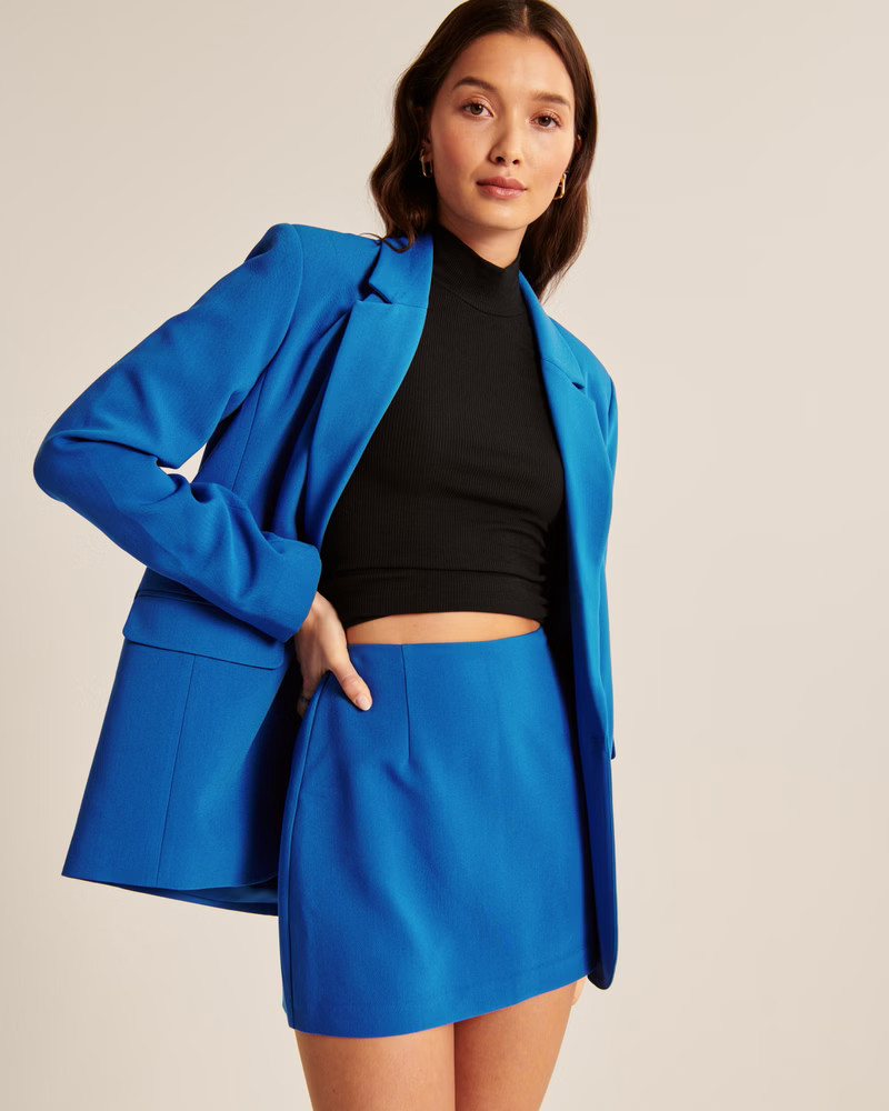 Women's Tailored Mini Skort | Women's Bottoms | Abercrombie.com | Abercrombie & Fitch (US)