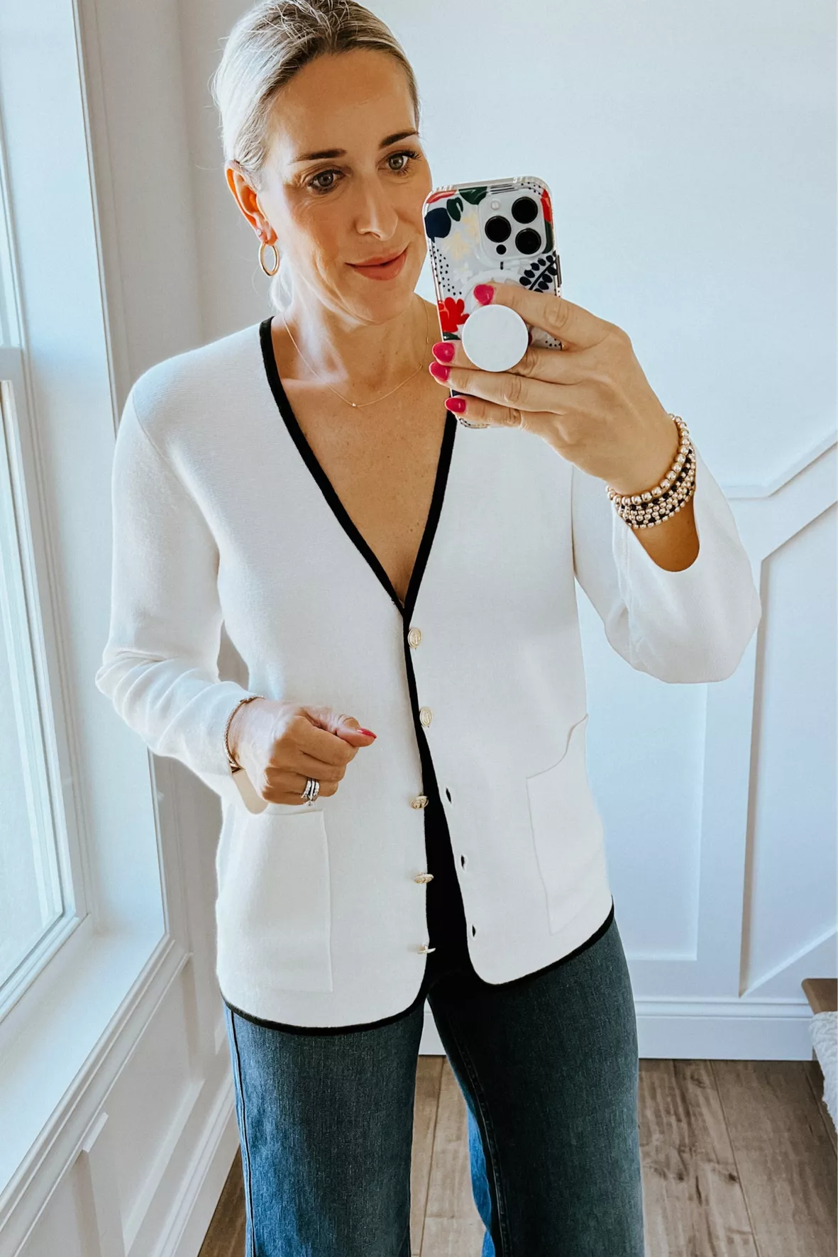 Giselle V-neck sweater blazer with … curated on LTK