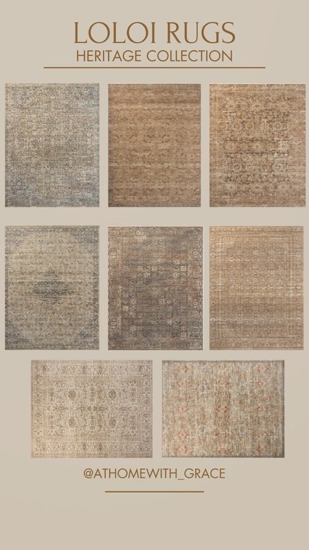 Loloi heritage collection. Vintage inspired rugs. Antique inspired. Neutral rugs  

#LTKHome
