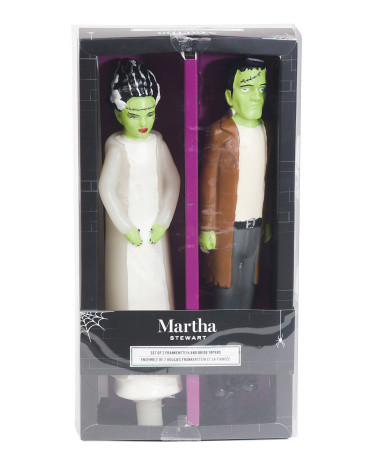 2pc 17.66oz Frankenstein And Bride Tapered Candles Set | TJ Maxx