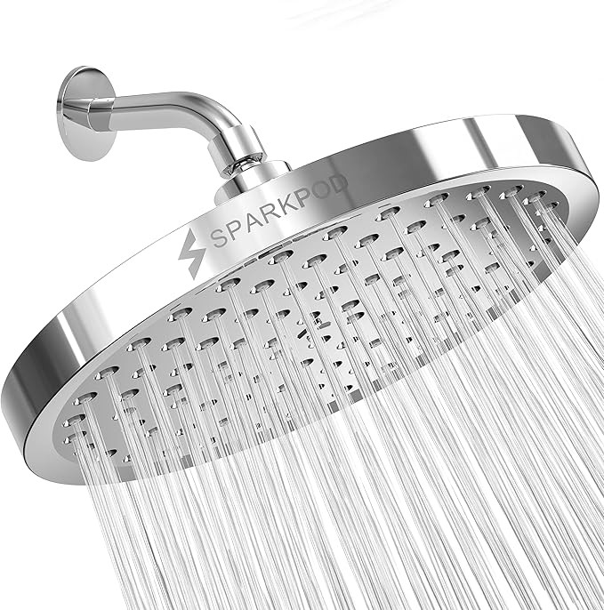 SparkPod Shower Head - High Pressure Rain - Premium Quality Luxury Design - 1-Min Install - Easy ... | Amazon (US)