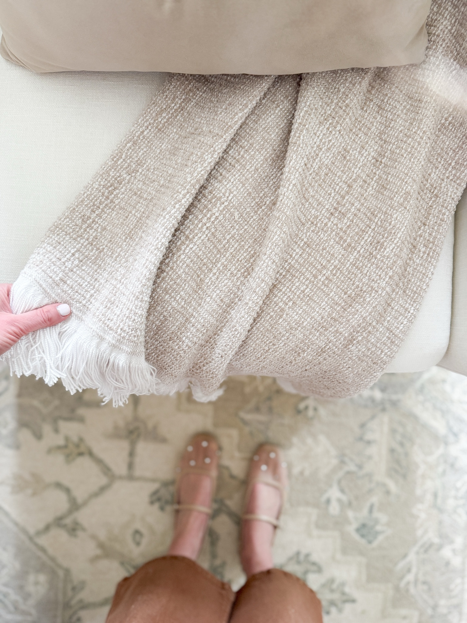 My pretty new throw blanket is actually made by Sunbrella and is an indoor outdoor blanket! This is one of the softest blankets I own and I love that it’s UV resistant. As soon as the weather warms up, I’ll bring it outside to use on our patio.

#LTKSaleAlert #LTKHome #LTKFindsUnder100