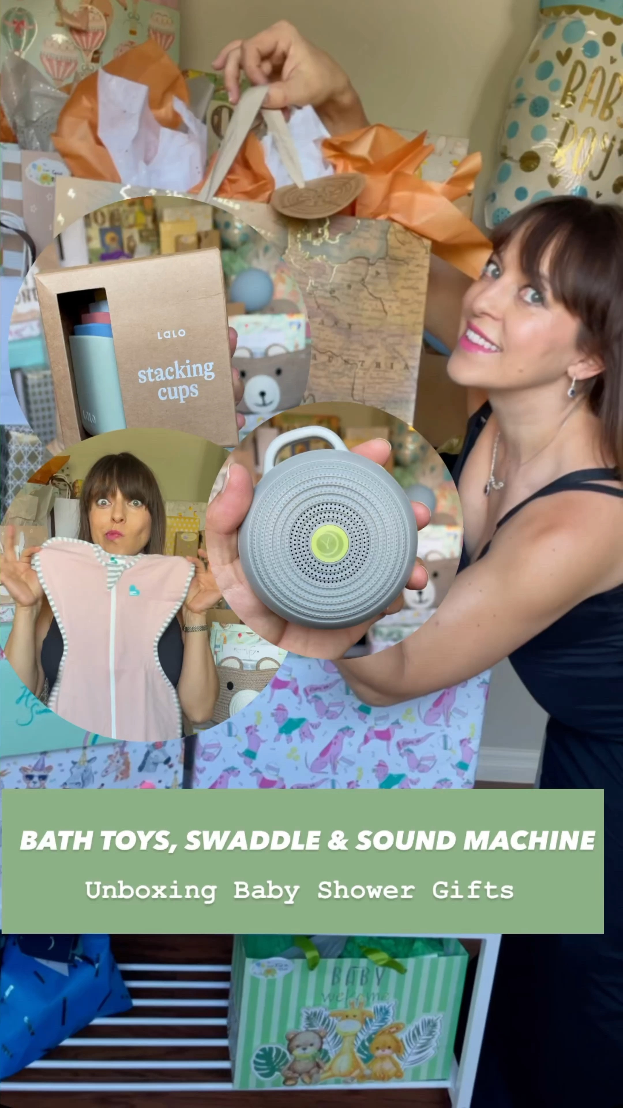 Thank you video card for Cassidy and Brett
Featuring:
1. Lalo bath toys stacking cups
2. Love to Dream swaddle
3. Hush sound machine by Yoga Sleep 
-

#selfsoothing #lovetodream #lovetodreampartner #babyswaddle #yogasleep #soundmachine #Whitenoise #sweetdreams #dreamcenter #lalofam #lalo #babyshowergifts #babyshower #boymom #firsttimemom #parenthack 

#LTKTravel #LTKFamily #LTKBaby
