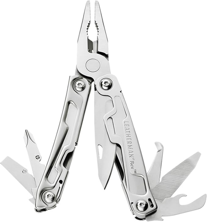 LEATHERMAN, Rev Pocket Size Multitool with Package Opener and Screwdrivers, Stainless Steel - - A... | Amazon (US)