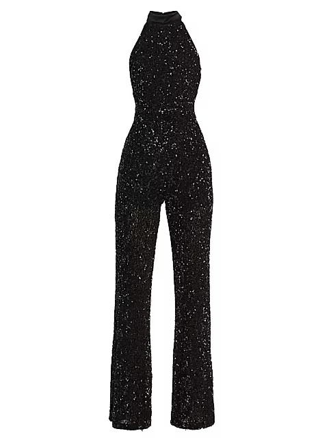Cataline Sequined Halter Jumpsuit | Saks Fifth Avenue
