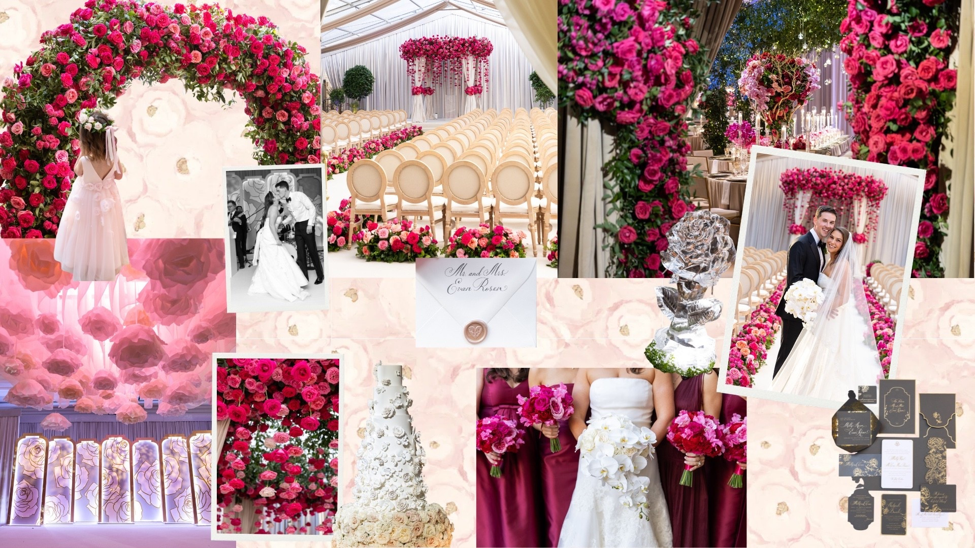 A romantic wedding mood board full of roses 🌹 

#LTKWedding