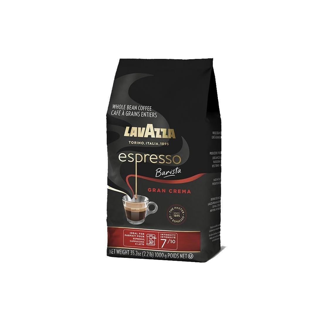 Lavazza Espresso Barista Gran Crema Whole Bean Coffee Blend, Medium Espresso Roast, Oz Bag (Packa... | Amazon (US)