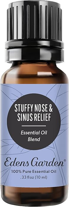 Edens Garden Stuffy Nose & Sinus Relief Essential Oil Blend- 100% Pure Premium Grade, Undiluted, ... | Amazon (US)