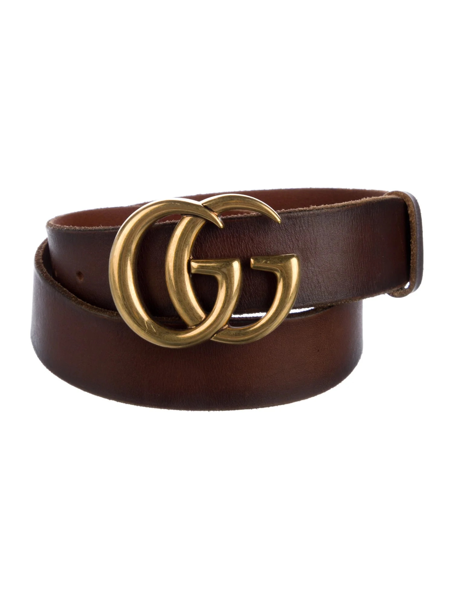 Double G Logo Leather Belt | The RealReal