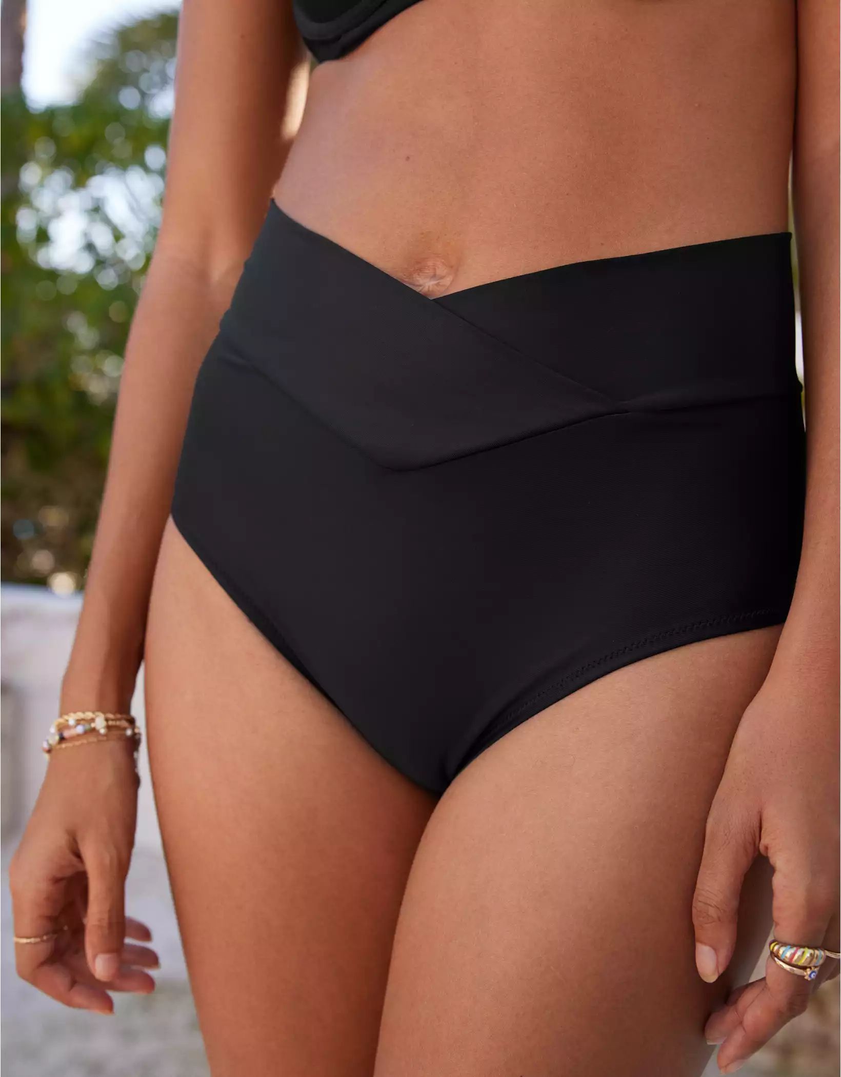 Aerie Crossover High Waisted Bikini Bottom | American Eagle Outfitters (US & CA)