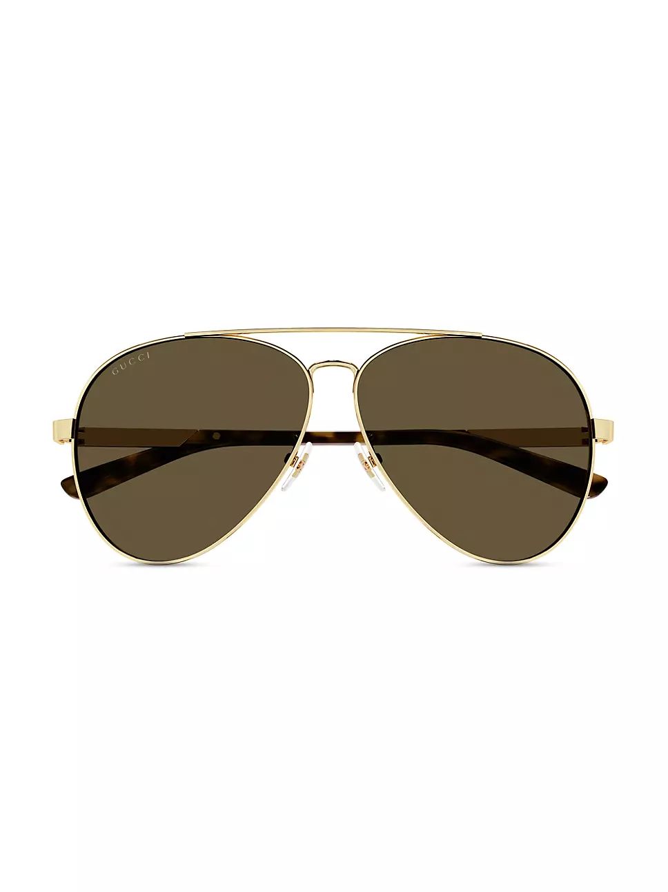 Gucci Archive Details 61MM Metal Pilot Sunglasses | Saks Fifth Avenue
