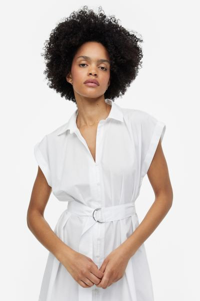 Shirt Dress with Belt | H&M (US + CA)