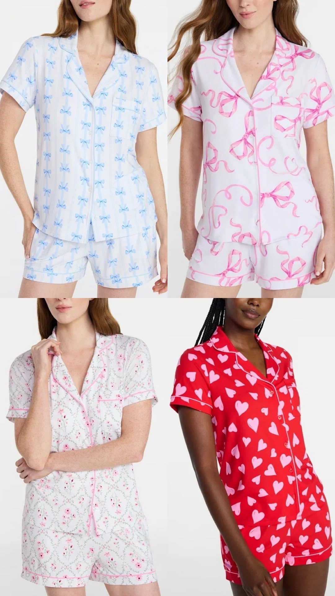 $16 love shack fancy inspired pajamas / bow pajama set / bow pajamas / heart pajamas / blue bow pjs 

I size up to a small from XS in these

#LTKHoliday #LTKFindsUnder50 #LTKselfcare