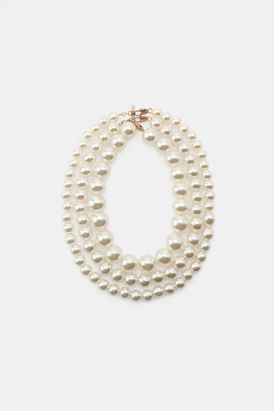 3-PACK OF PEARL NECKLACES | Zara US
