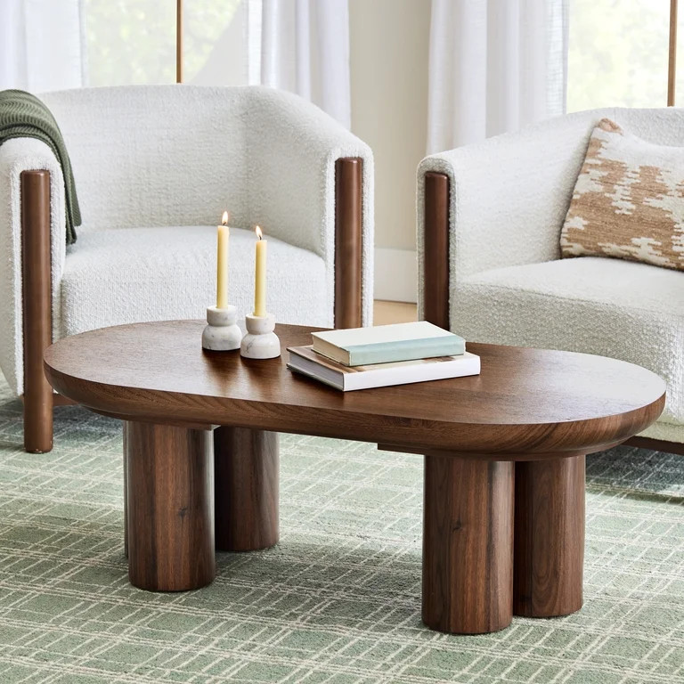 Better Homes & Gardens Adlin Coffee Table, Walnut Finish | Walmart (US)