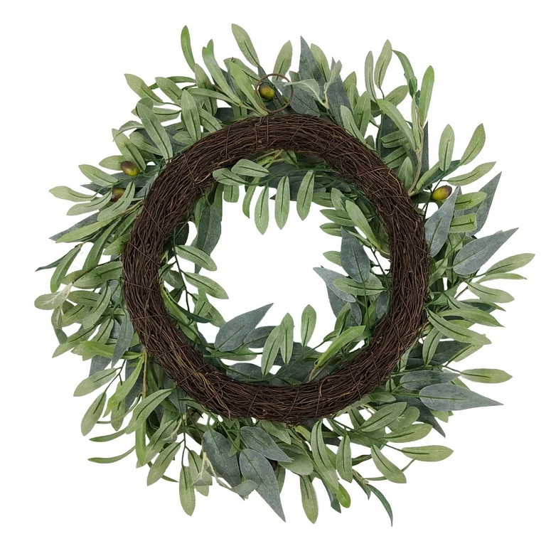 Better Homes & Gardens 18" Artificial Olive Stems Wreath, Polyester. | Walmart (US)