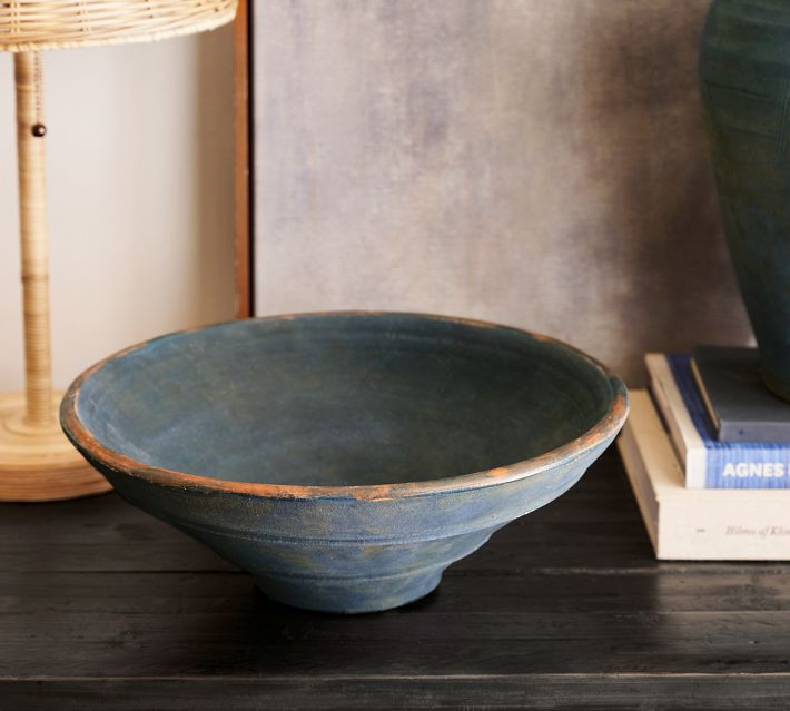 Artisan Ceramic Bowl, Indigo | Pottery Barn (US)